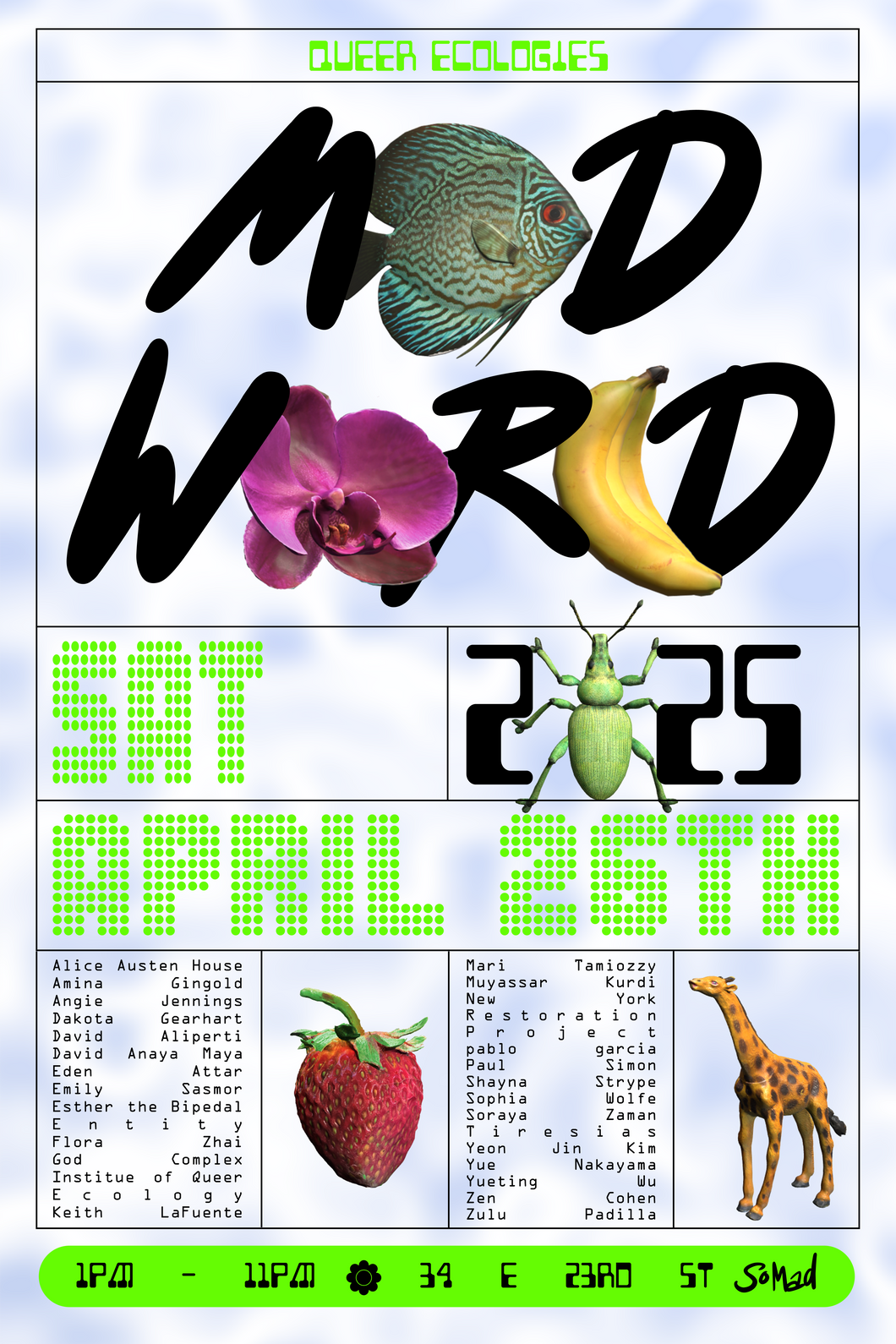 Mad World Risograph Poster